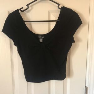 Off shoulder crop top